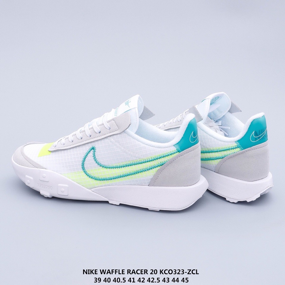 2020 Men Nike Waffle Racer 20 KCO White Jade Grey